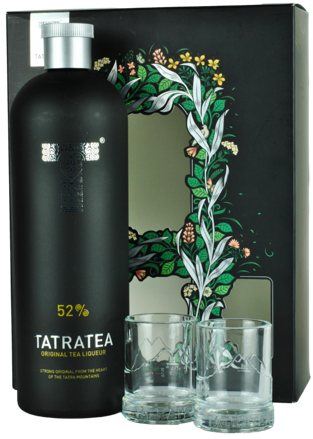 Tatratea Original 52% + 2 poháriky 0,7l