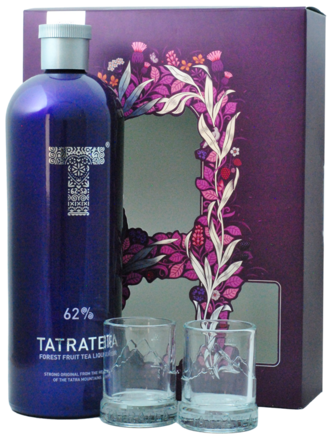 Tatratea Forest fruit 62% + 2 poháriky 0.7