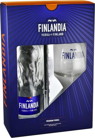 Finlandia Vodka 0.7 +  pohár DB