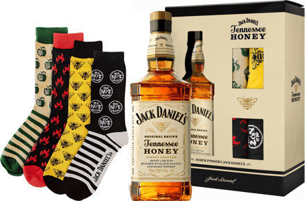 Jack Daniels Honey + ponožky 